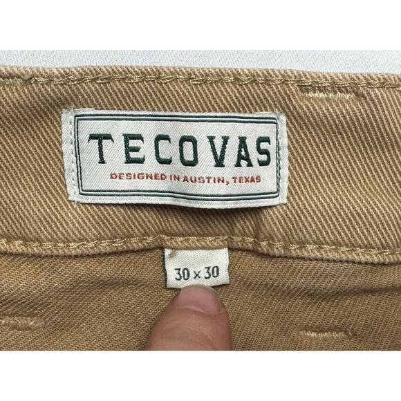 Tecovas Men's Straight Leg Western Tan Denim Jeans - Size 30x30 (30x29.5) - Picture 4 of 5